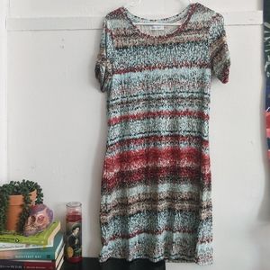 Calvin Klein Stripe Jersey T-shirt Dress